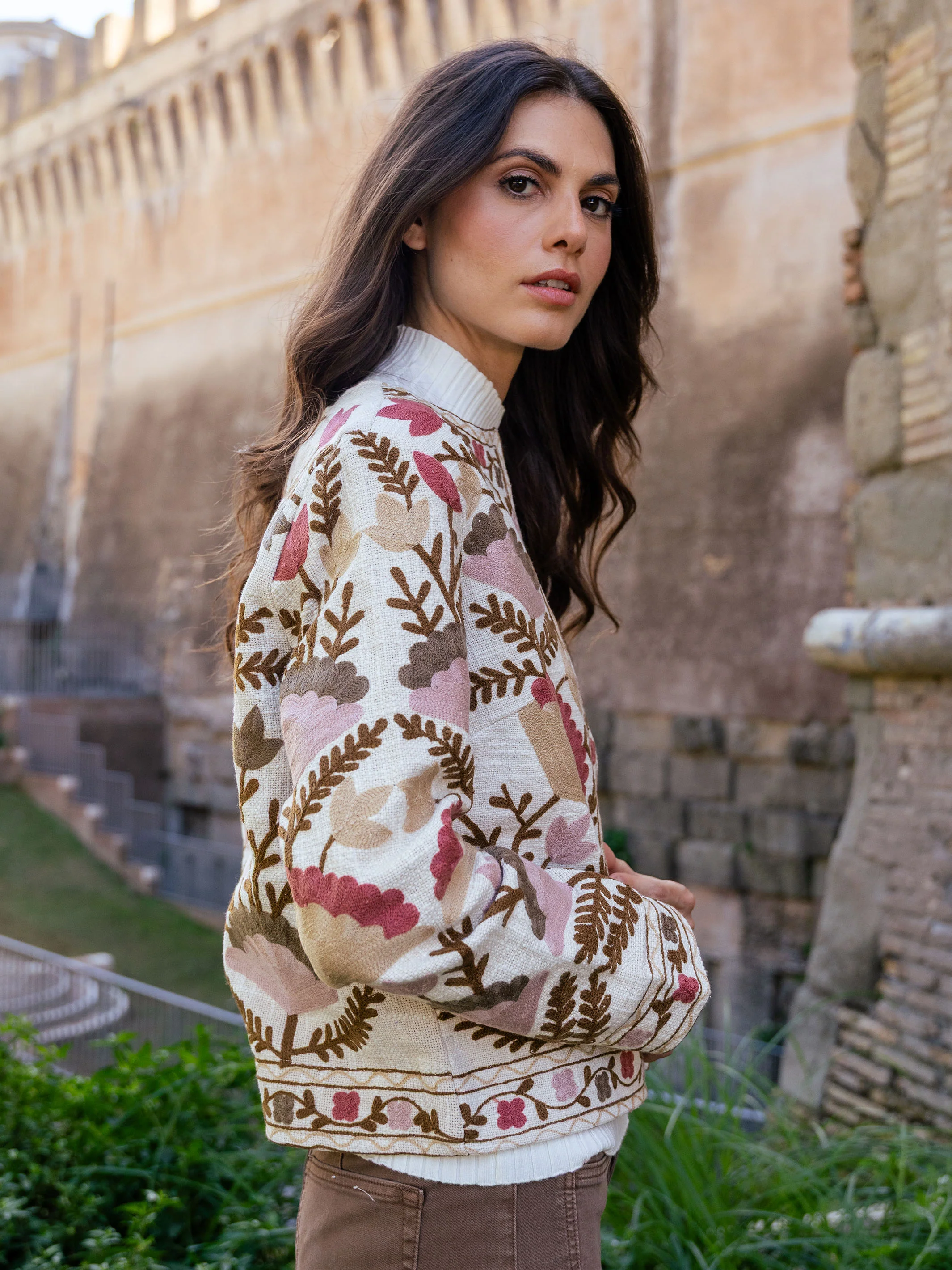 Embroidered Open Front Jacket - Ceremony - Image 7