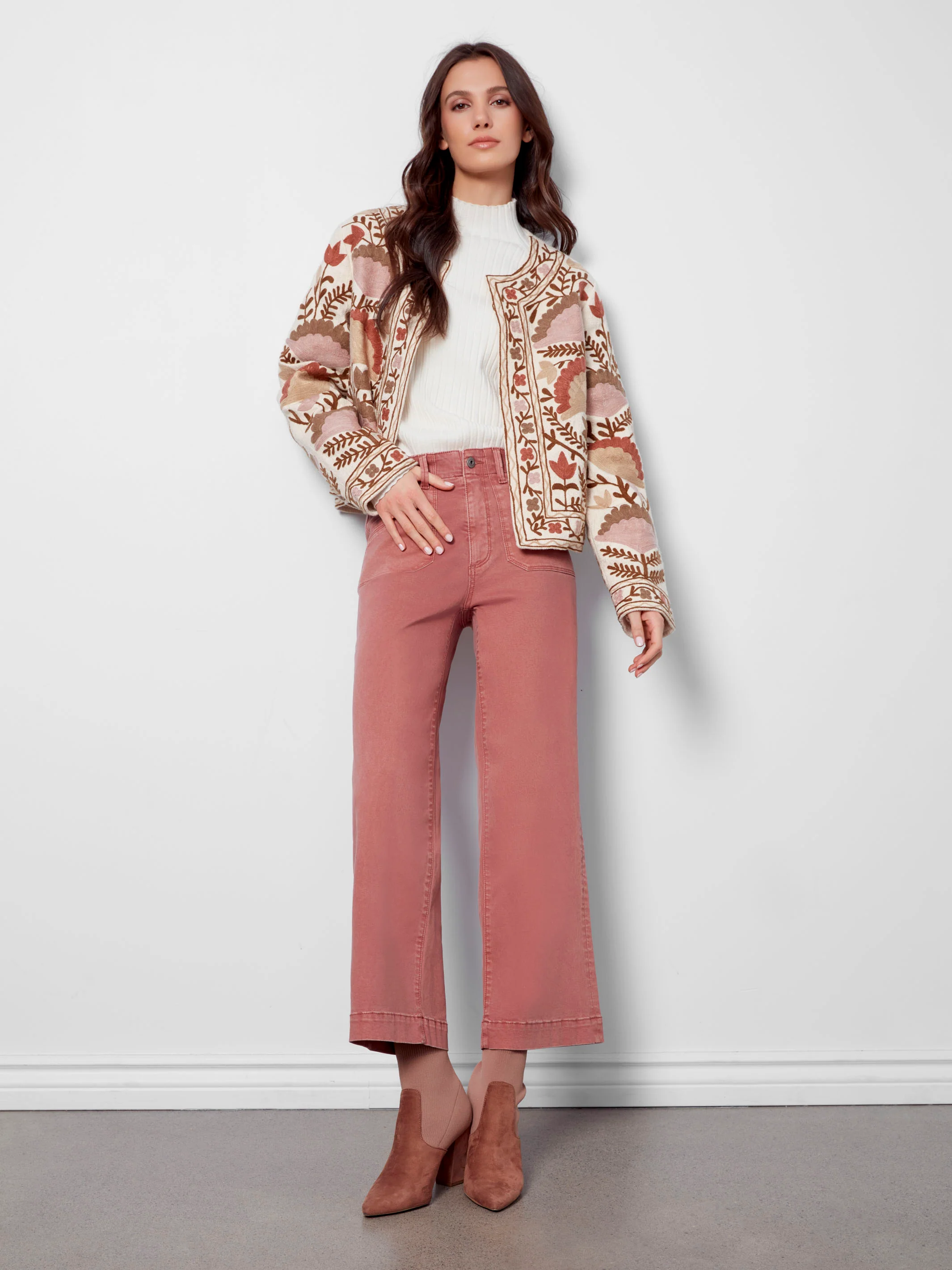 Embroidered Open Front Jacket - Ceremony - Image 8